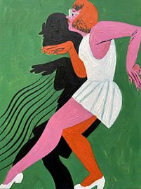 Dancing Woman Silhouette sur HUGO