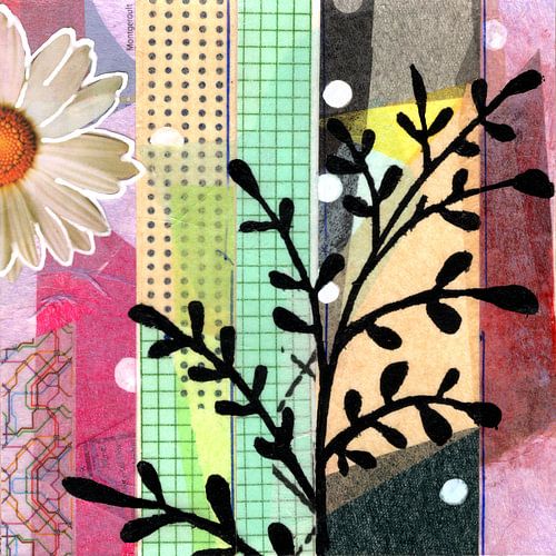 collage d'arrière-plan artistique