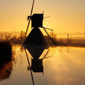 Lever de soleil à Kinderdijk sur Koos de Vries