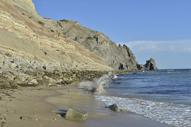 La plage de la Lumière en Algarve - Portugal
