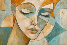 Cubist woman by Poster Art Shop