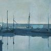 Havendok met enkele schepen van Jan Keteleer (JanKé): Een reis voorbij het canvas