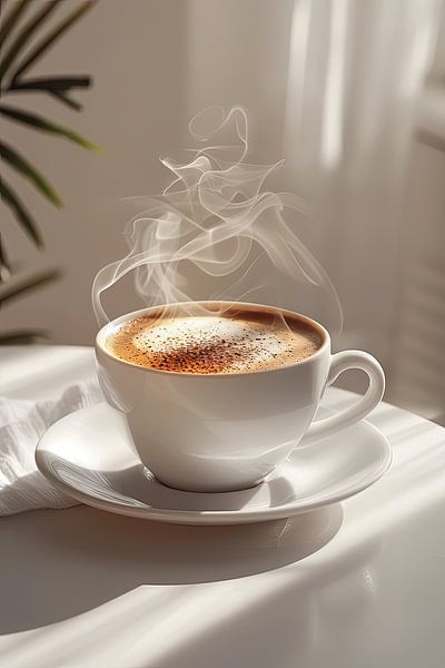 eine Tasse Kaffee oder Cappuccino von Egon Zitter