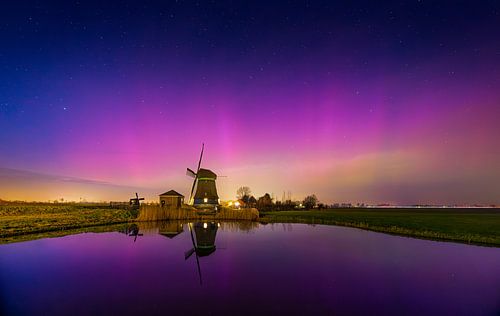Noorderlicht boven de Lage Hoek van peterheinspictures