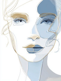 Between Line and Gaze by Color Square