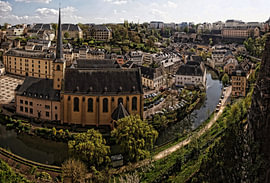View of Luxembourg’s lower town by Anja Volder