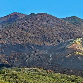 La Palma vulkanische kegel "Cumbre Vieja" van Monarch C.