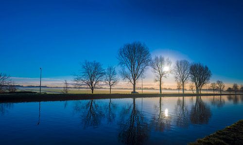Matin avec des nuages bas et suspendus