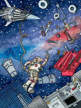 L'astronaute rêveur sur Studio Zandman