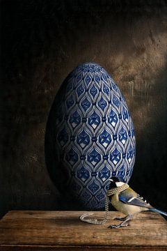 Blue egg by Anita Meijer