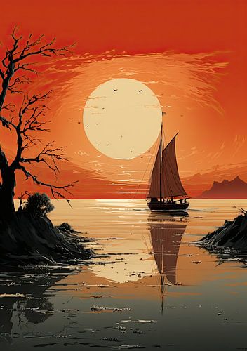 Zeilboot Zee Maritiem Maan Scheepvaart