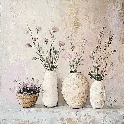 Still Life with Flowers 98.8453 by ARTEO Paintings