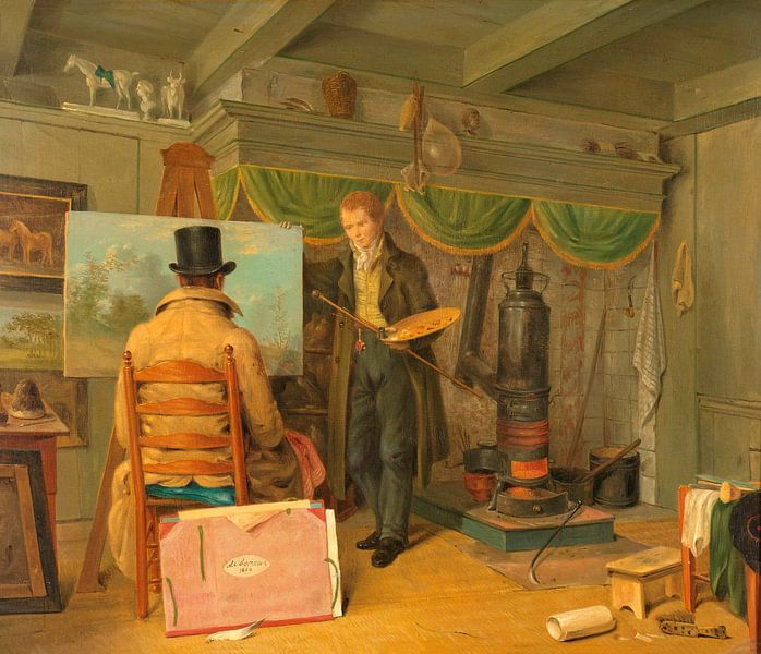 The Artist at his Studio, Anthony Oberman by Masterful Masters