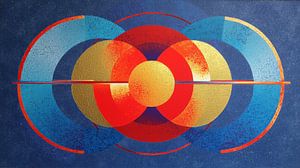 Lobby Kunstwerk | Horizontale Sonne und Bogenrhythmus