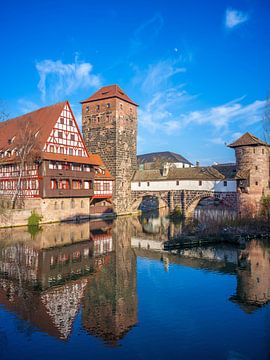 Nürnberg - Henkerbrücke, Wasserturm und Weinstadel von t.ART