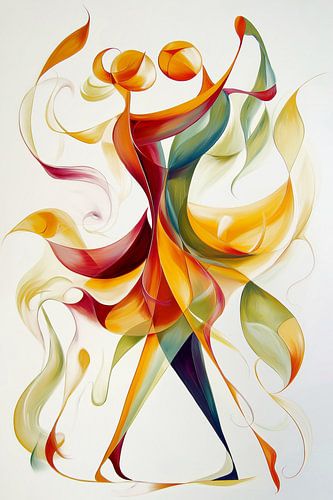 Dansende abstracte figuren van ARTemberaubend