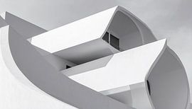 Moderne architectuur in zwart-wit