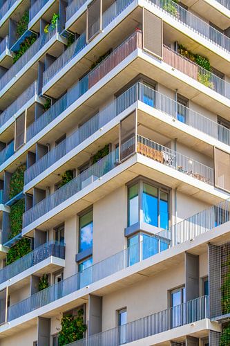 Stedelijke leefruimte met een groen tintje