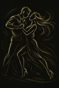 Goldene bezaubernde Choreographie