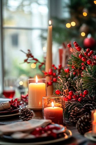Christmas table decorations