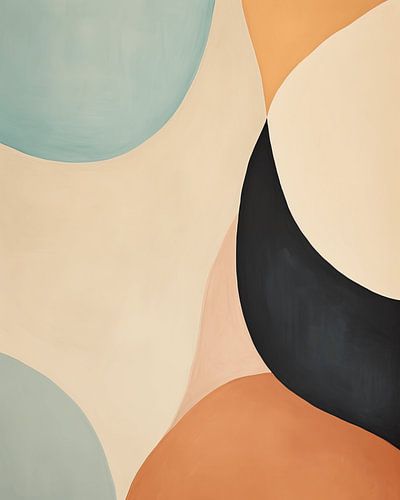 Formes modernes et abstraites dans un style bohème