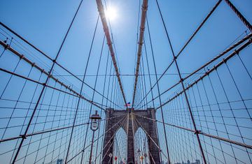 New Yorker Brooklyn-Brücke von Marcel Wagenaar