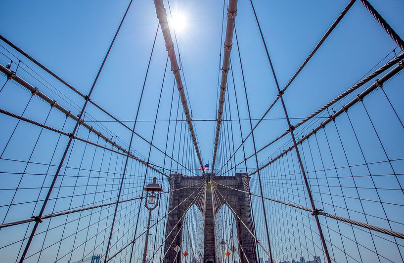 New York Brooklyn Bridge van Marcel Wagenaar