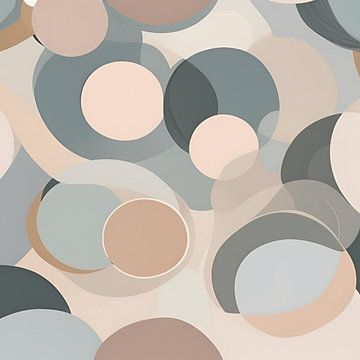 Pastellfarbene Kreise von CanvasbyCaro