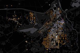 Kaart van Vught abstract von Maps Are Art