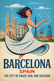 Barcelona van Vlindertuin-Art