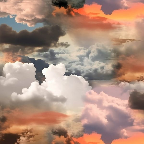 Heavenly Flames in the Dawn by Color Square
