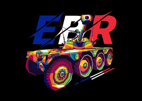 Panhard EBR dans l'illustration WPAP