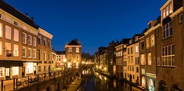 Oudegracht Utrecht in der Nacht von Daan Kloeg