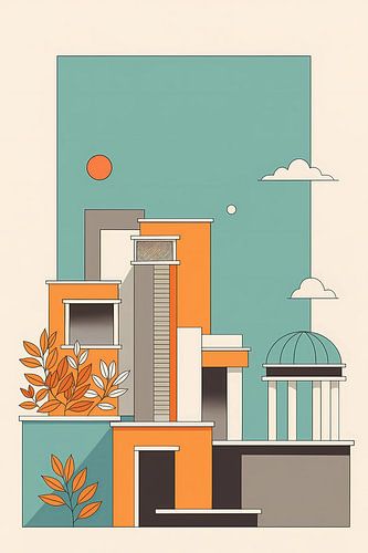 illustratief architectuurconcept,