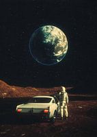Retro-Futuristic Astronaut Art