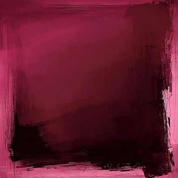 Magenta Abstract | Bordeaux Beweging van Modern Collection