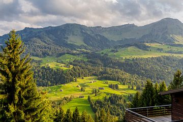 Prachtig alpenpanorama in Vorarlberg van Oliver Hlavaty