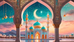 Moschee mit Spiegelung von Mustafa Kurnaz