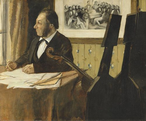 The Cellist Pilet, Edgar Degas