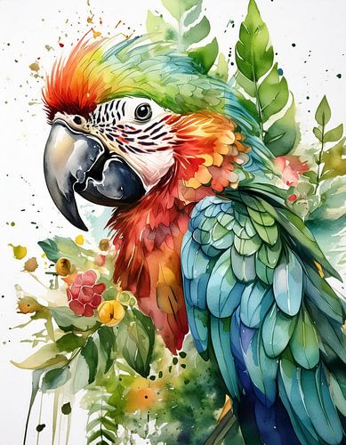 Colourful parrot