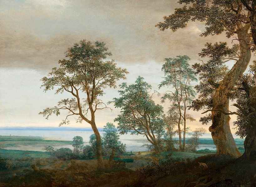 Rivierlandschap, gezien door de bomen, Cornelis Vroom van Meesterlijcke Meesters