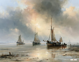 zeilschip / zeilboot van Gelissen Artworks