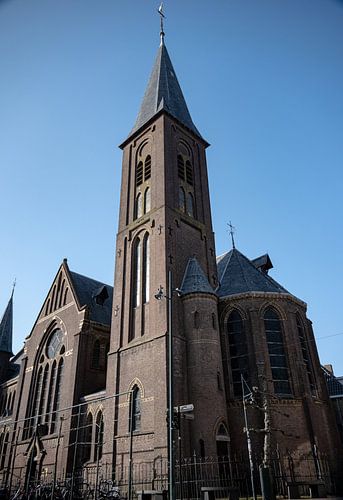 St Boniface church in Dokkum Under the Blue Sky