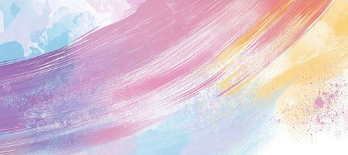 Coups de pinceau colorés