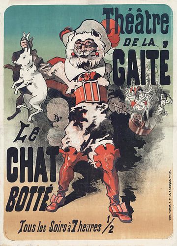 Jules Chéret - Théâtre de la Gaité. Le Chat botté. (1878)