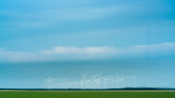 Windmolens in Flevoland van Annemarie Hoogwoud