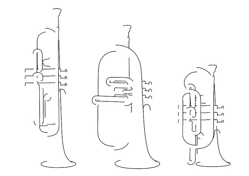 Nicht immer eine Trompete von Drawn by Johan