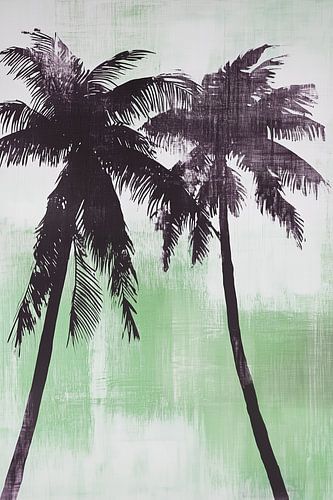 Sous le palmier vert