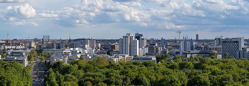 Berlijn 360° in 10 panorama's - Panorama 4: City West met hotel- en kantoortorens van Frank Herrmann
