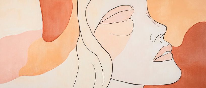 Dreamlike lines in soft tones by Poster Art Shop